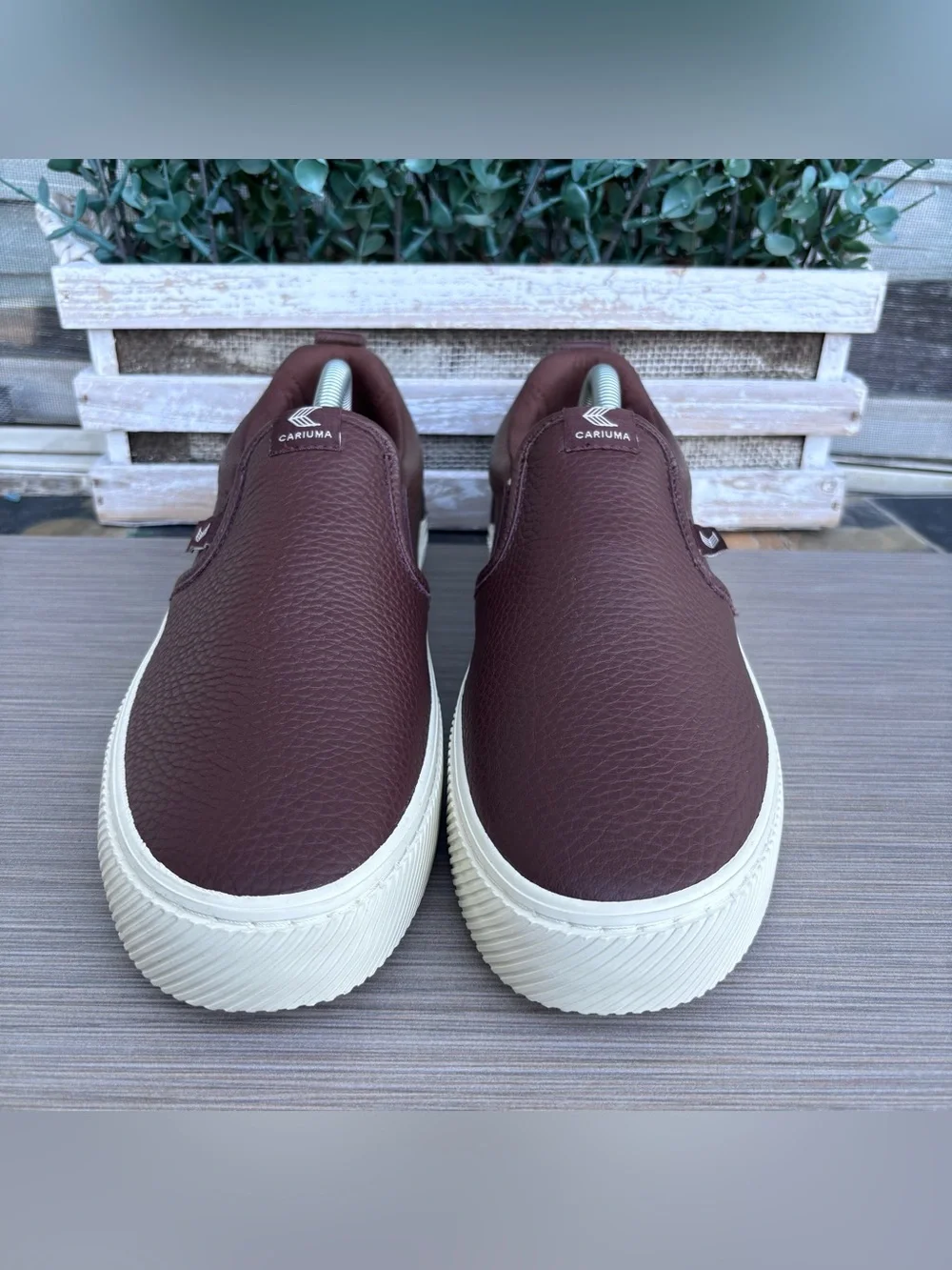 CARIUMA Brown Premium Leather Slip-On